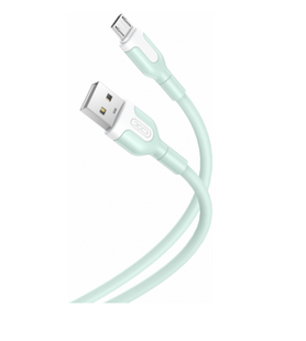 Кабель XO NB212 microUSB 1m 2.1A Green