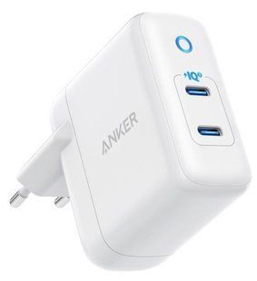 Мережева зарядка Anker PowerPort III Duo - 36W 2xUSB-С (Білий)