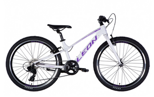 Велосипед AL 24" Leon JUNIOR Vbr CS рама-12" білий з бузковим 2025
