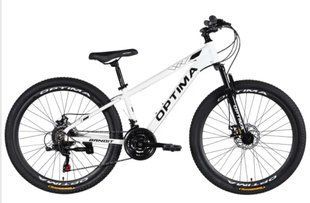 Велосипед AL 26" Optima BANDIT DD FR рама-13" белый с черным 2026