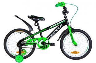 Велосипед 18" Formula WILD 2021 (черно-зеленый с белым)
