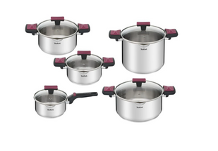 Набор посуды TEFAL G723SA74 Cook&Clip 6.1 л + 5 л + 2.9 л + 2 л + 1.5 л (2100116196)