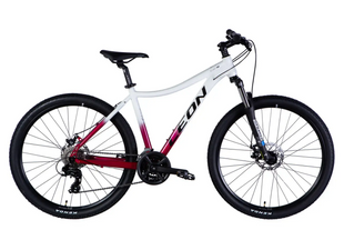 Велосипед AL 27,5" Leon XC LADY 105 DD CS рама-18" білий з малиновим 2025