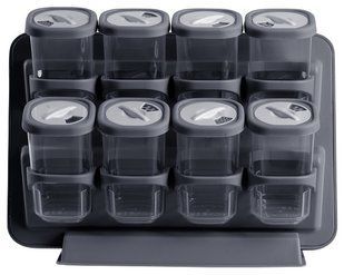 Набір спецівниць Violet House 0521 SPICE ANTHRACITE, 8 шт