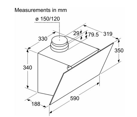 Вытяжка Bosch DWK63PJ20T