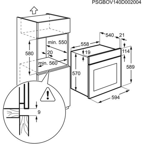 Духовой шкаф electrolux ezb53430aw