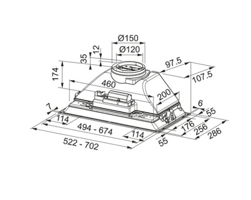 Вытяжка FRANKE Inca Smart FBI 705 XS (305.0599.508)