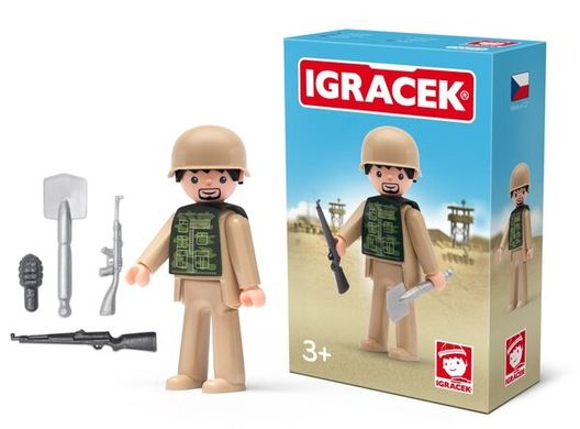 Іграшка IGRACEK Soldier and accessories Солдат з аксесуарами