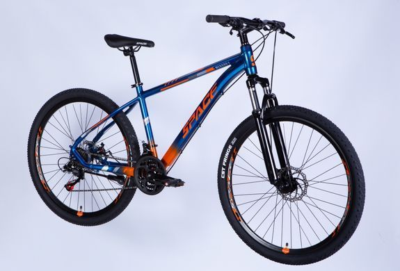 Велосипед AL 27.5" SPACE MERCURY DD FR рама-17" сине-оранжевый 2026