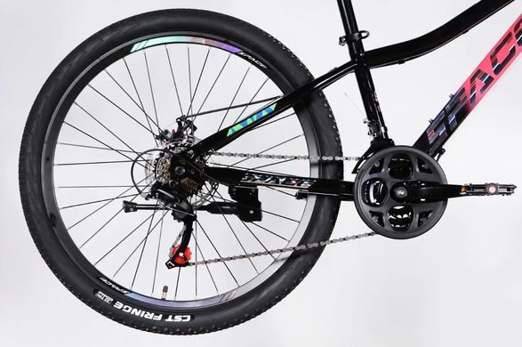 Велосипед ST 26" SPACE AURORA DD FR рама-13" рожево-чорний 2026