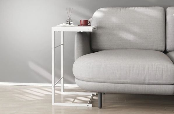 Столик приставной Терри Ferrum-decor Белый металл (FRD-104655)