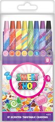 Набір ароматних воскових олівців, що викручуються, Sweet Shop 8 кольорів