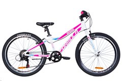 Велосипед в коробке 24" Formula WOOD Vbr AL 2021 (бело-розовый с голубым (м))
