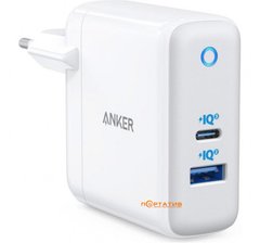 Мережева зарядка Anker PowerPort+ Atom III 45W USB-C+15W USB-A (Білий)