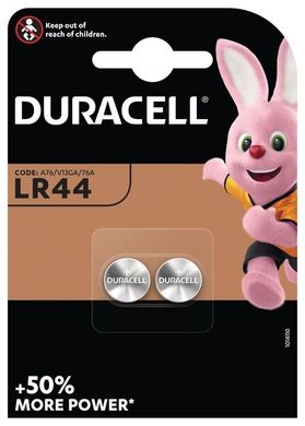 Батарейка Duracell LR44 / А76 / V13GA / A76 2 шт.