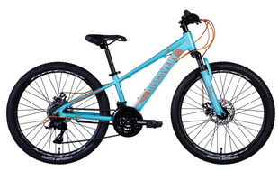 Велосипед AL 24" Discovery QUBE Vbr рама-11,5" морська хвиля з крилом Pl 2024