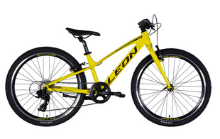 Велосипед AL 24" Leon JUNIOR Vbr CS рама-12" жовтий з чорним 2025