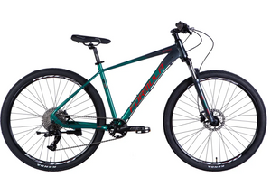 Велосипед AL 29" Formula ZEPHYR 1.0 HDD рама-19" темно-сріблястий з зеленим 2025