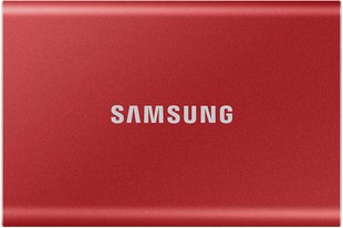 SSD накопитель Samsung T7 2TB USB 3.2 Type-C (MU-PC2T0R/WW) Red