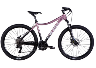 Велосипед AL 27,5" Leon XC LADY 105 DD CS рама-18" рожевий з чорним 2025