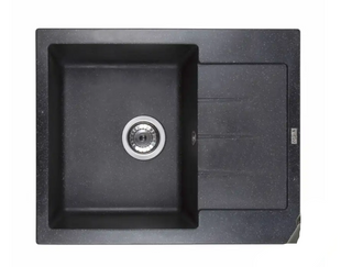 Кухонная мойка Ventolux SILVIA (BLACK MATT QUARTZ) 620x500x200