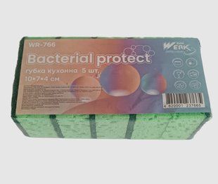 Губка кухонная Bacterial protect WR766 WERK