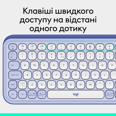Клавіатура Logitech POP Icon Keys LILAC US INT'L (L920-013074)