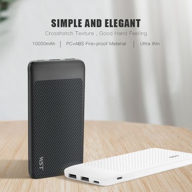 Портативное зарядное устройство для WST SL10-10000 mAh Li-pol+TYPE-C (Black)