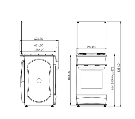 Плита газова Grunhelm FM5612W