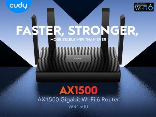 Бездротовий маршрутизатор Cudy WR1500 AX1500 Gigabit Wi-Fi 6 Router