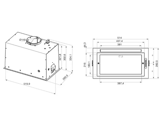 Витяжка Whirlpool WCT3 63F LTK