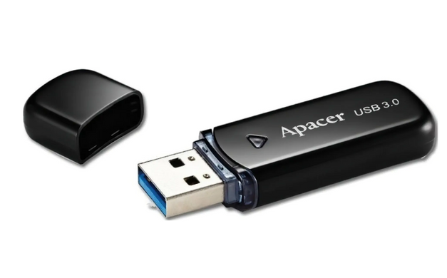 Флеш USB Apacer AH355 32GB USB 3.0 Black (AP32GAH355B-1)