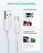 Кабель Anker 322 USB-A to USB-C - 0.9m Nylon White фото 3