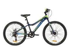 Велосипед 24" Formula ACID DD 2020 (індиго з салатовим і блакитним)