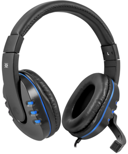 Гарнитура Defender Warhead G-160 Black+Blue (64118)