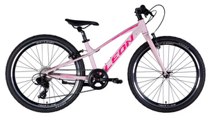 Велосипед AL 24" Leon JUNIOR Vbr CS рама-12" рожевий з малиновим 2025