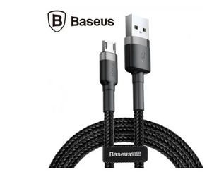 Кабель USB Baseus Cafule MicroUSB 1.5A 2m, Gray+Black (CAMKLF-CG1)