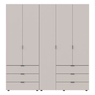 Комплект шаф для одягу Doros Гелар (2 шт.) 193,7х49,5х203,4 см Кашемір (DRS-011239)