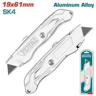 Нож TOTAL THT511615 выдвижное лезвие 61x19мм