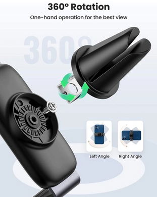 Автотримач Ugreen LP120 Air Vent Mount Phone Holder (Black)
