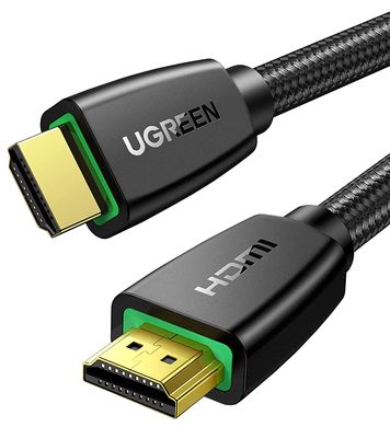 Кабель Ugreen HD118 High-End HDMI Cable Nylon Braid 1m (Чорний)