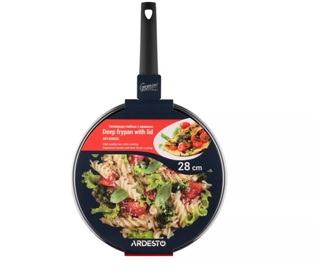 Сковорода глубокая с крышкой Ardesto Gemini Gourmet Viareggio, 28см