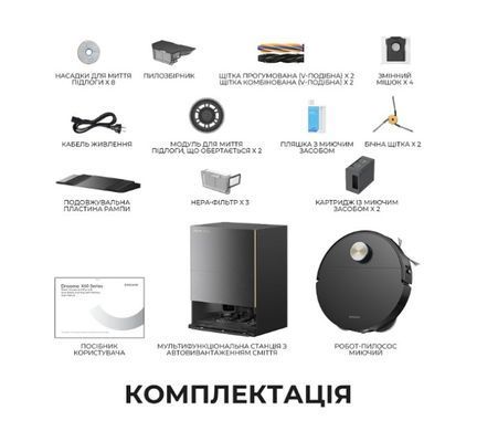 Робот-пилосос миючий Dreame Bot X60 Ultra Complete Black