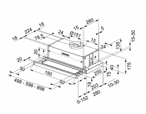 Витяжка Franke Flexa FTC 532L GR/XS (315.0547.794)