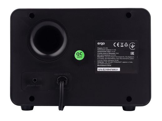Мультимедийная акустика Ergo ES-290 USB 2.1 Black
