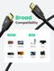 Кабель Ugreen HD118 High-End HDMI Cable Nylon Braid 1m (Чорний) фото 6