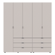 Комплект шаф для одягу Doros Гелар (2 шт.) 193,7х49,5х203,4 см Кашемір (DRS-011239) фото 7