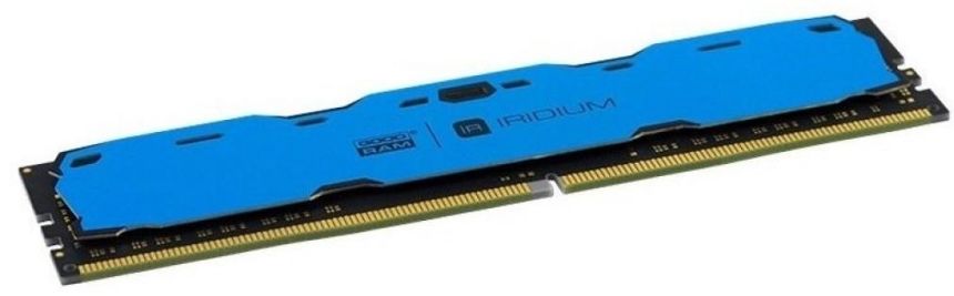 Оперативна пам'ять GoodRam DDR4-2400 16384 MB PC4-19200 Iridium Blue (IR-B2400D464L17/16G)