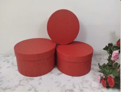 Подарочные коробки Ufo YS 2212 Набор 3 шт RED круглые