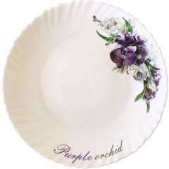 Тарелка десертная Фиолетовая орхидея Wave, Vittora 190 мм